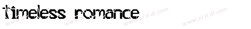 timeless romance字体转换